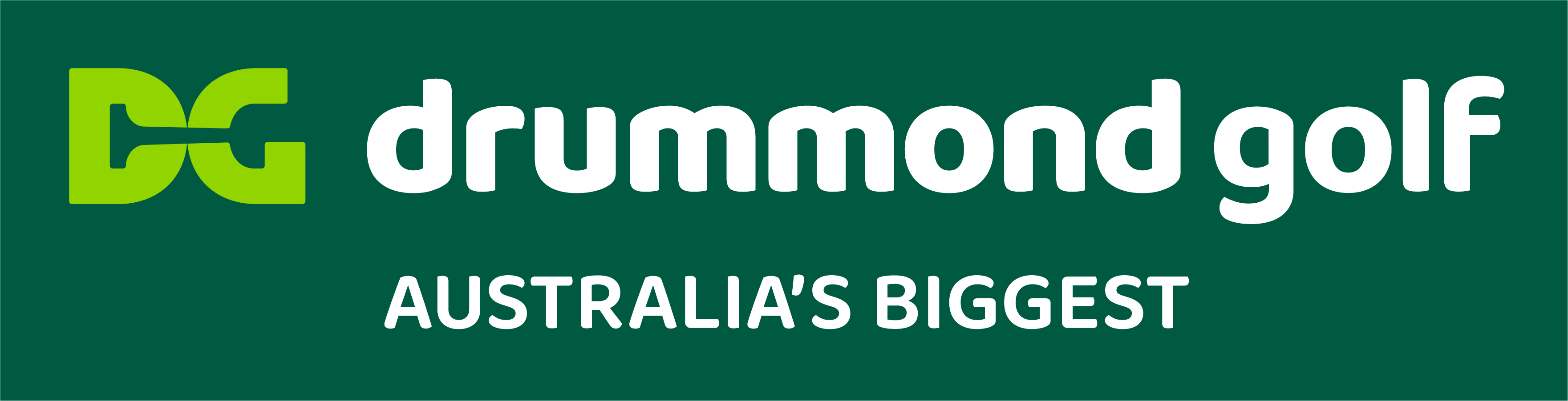 new Drummond Golf logo green background