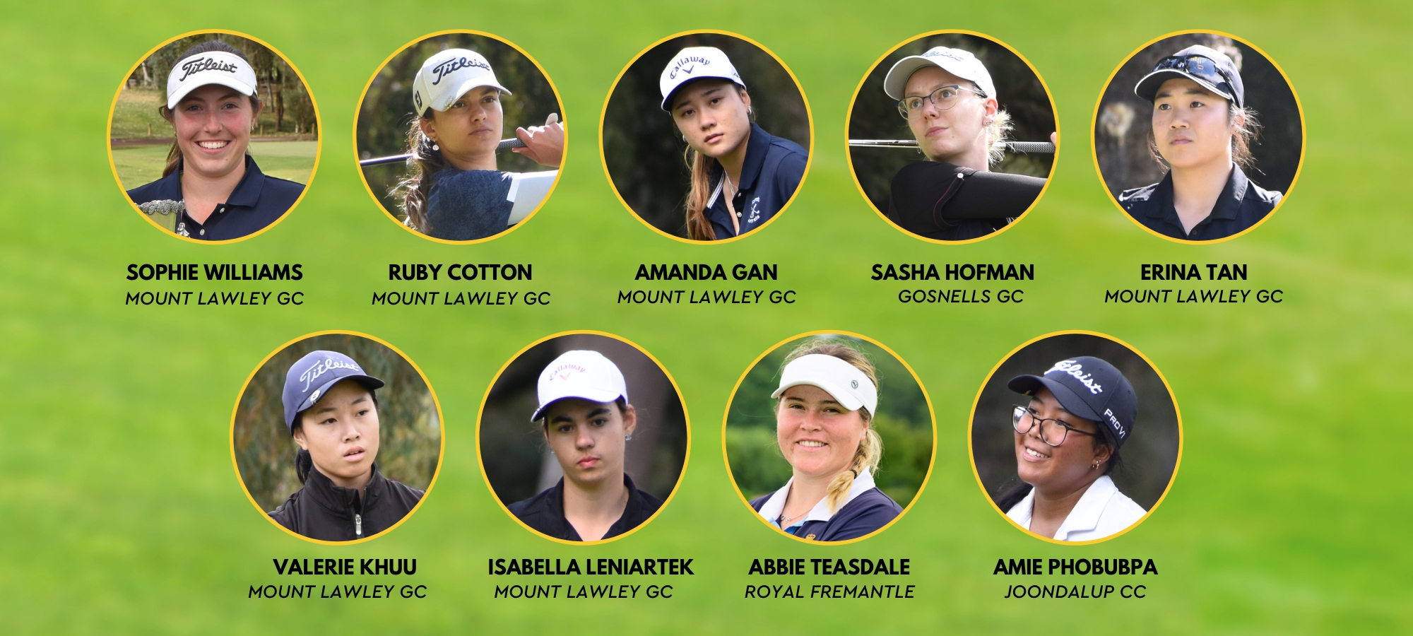 GolfWA Women's State Squad